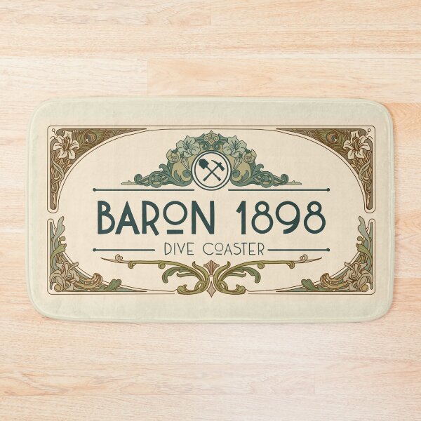 Item preview, Baron 1898 logo roller coaster art nouveau designed and sold by FoolishDreamers.
