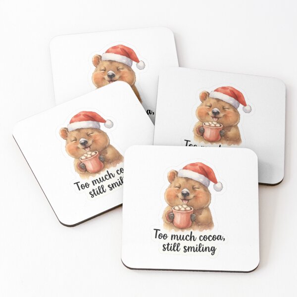 Item preview, Hot Cocoa Quokka – Cozy Christmas Mug Illustration designed and sold by MiszungART.