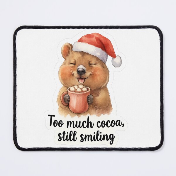 Item preview, Hot Cocoa Quokka – Cozy Christmas Mug Illustration designed and sold by MiszungART.