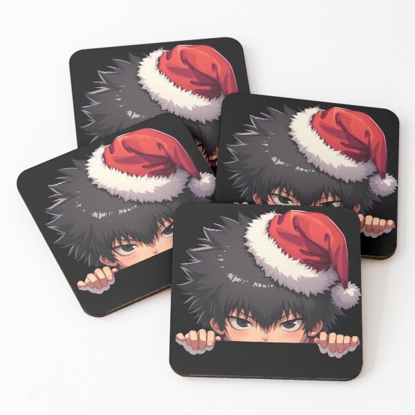 Item preview, Shinya Kogami Psycho Pass Chibi Kawaii Christmas Peeker Anime Holiday Intensity designed and sold by thedarvills.