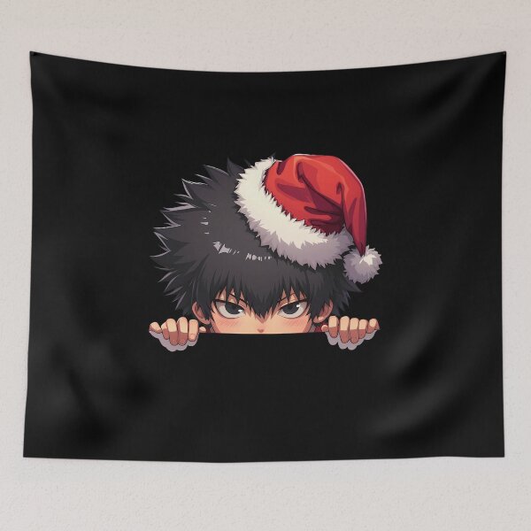 Item preview, Shinya Kogami Psycho Pass Chibi Kawaii Christmas Peeker Anime Holiday Intensity designed and sold by thedarvills.