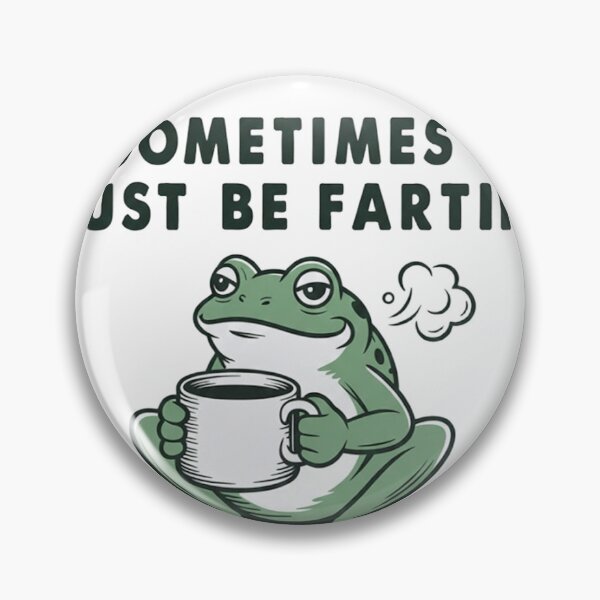 Item preview, Funny Frog Coffee Mug Design - Sometimes I Just Be Fartin' Text Humor designed and sold by JossDesign15.