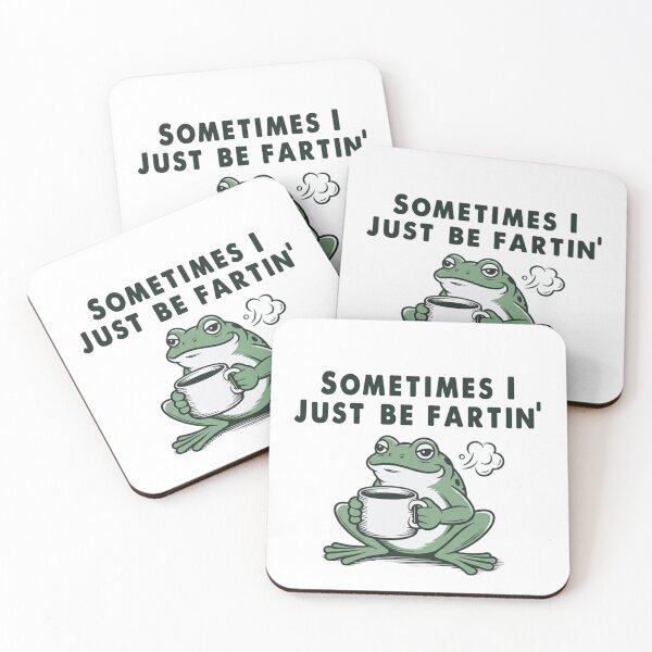 Item preview, Funny Frog Coffee Mug Design - Sometimes I Just Be Fartin' Text Humor designed and sold by JossDesign15.