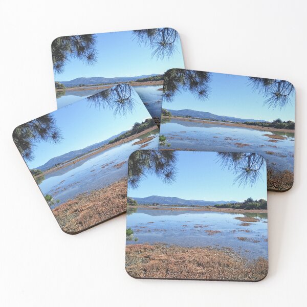 Item preview, Flooded bay in New Zealand – mountain reflection in the water designed and sold by TheArtofHeart.