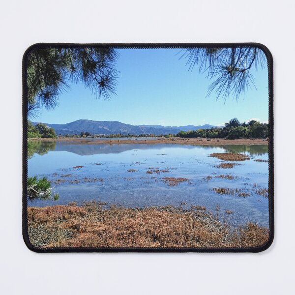 Item preview, Flooded bay in New Zealand – mountain reflection in the water designed and sold by TheArtofHeart.