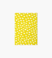 Brush Dot Pattern Yellow Art Board
