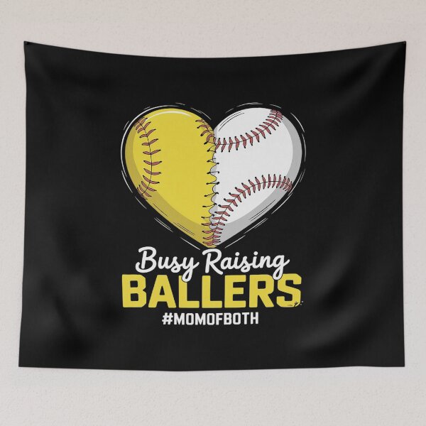 Item preview, Heart Mom Of Both Softball Baseball Mothers Day designed and sold by MaryoKing.