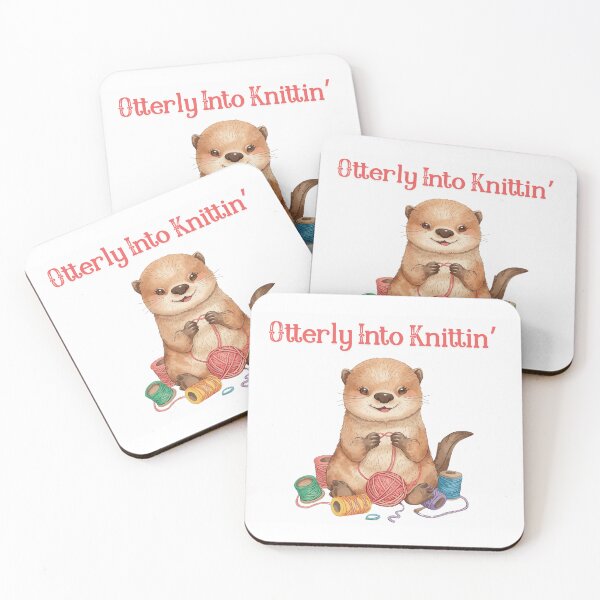 Item preview, Otterly Into Knittin’ Cute Otter Knitting Shirt | Funny Knitting Lover Tee | Cozy Crafting Gift designed and sold by Printsouf.