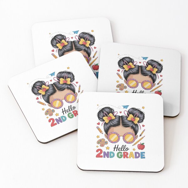 Item preview, Hello 2Nd Grade Messy Bun Coquette Bow Back To School designed and sold by MaryoKing.