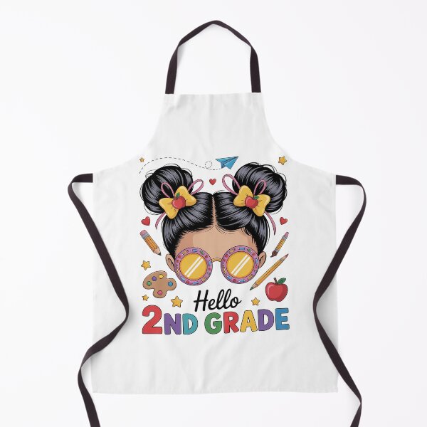 Item preview, Hello 2Nd Grade Messy Bun Coquette Bow Back To School designed and sold by MaryoKing.