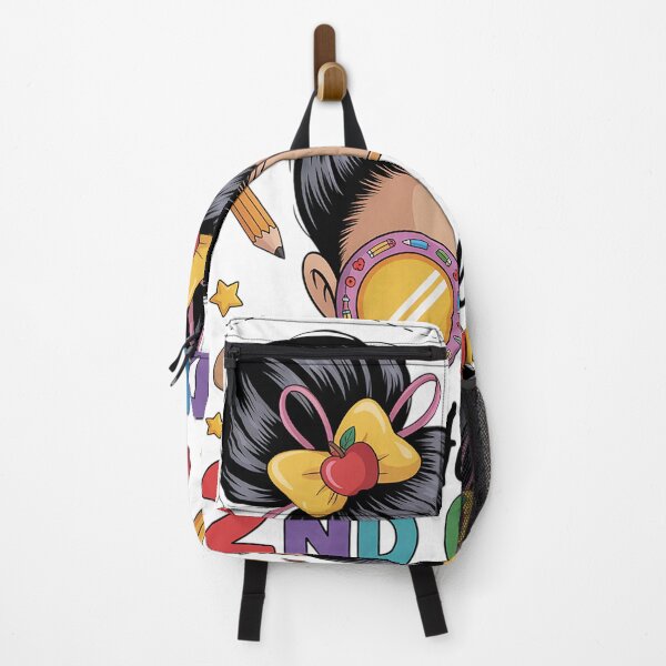 Item preview, Hello 2Nd Grade Messy Bun Coquette Bow Back To School designed and sold by MaryoKing.