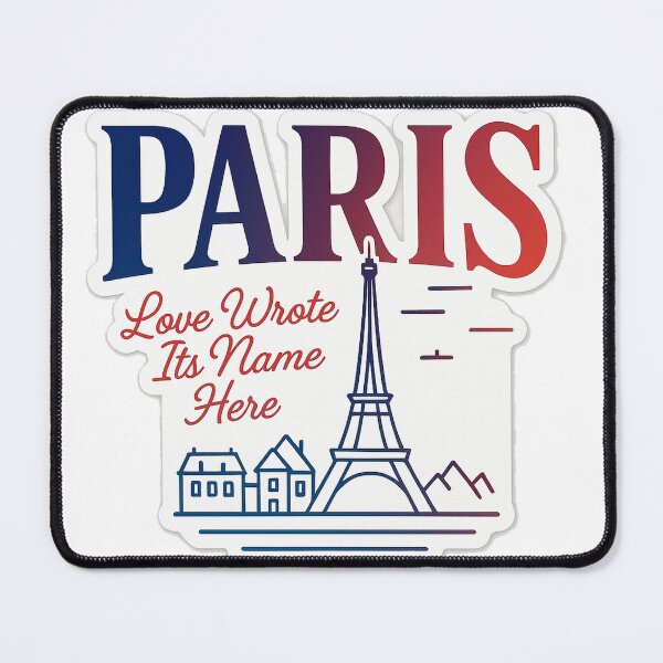 Item preview, Paris - Love Wrote Its Name Here Travel Art designed and sold by the-dovlat.