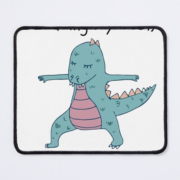Item preview, Funny Dinosaur Yoga "I'm Doing My Best, Unfortunately" Quote designed and sold by JossDesign15.