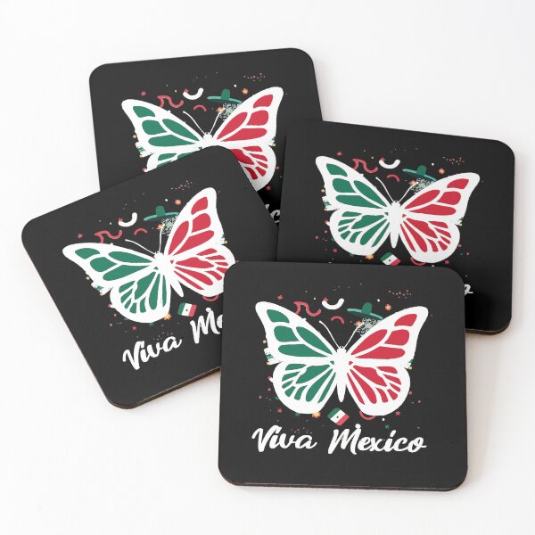 Item preview, Viva México – Butterfly Mexican Flag Pride T Shirt designed and sold by Suzy Perez Art.
