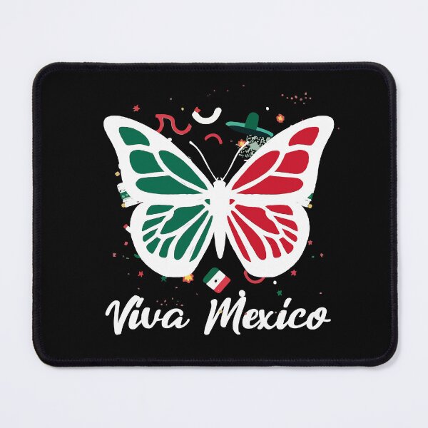 Item preview, Viva México – Butterfly Mexican Flag Pride T Shirt designed and sold by Suzy Perez Art.