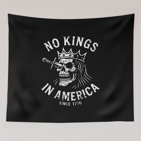 Item preview, No Kings In America - Skull designed and sold by wilsonheather.