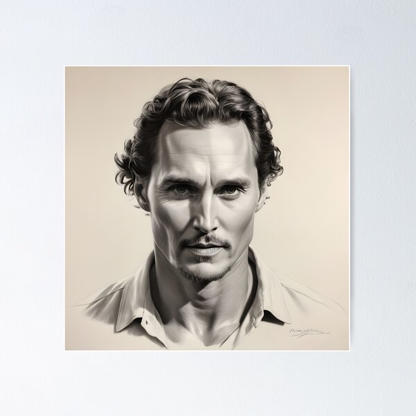 Artikelvorschau, Matthew McConaughey entworfen und verkauft von WorldofCharcoal.