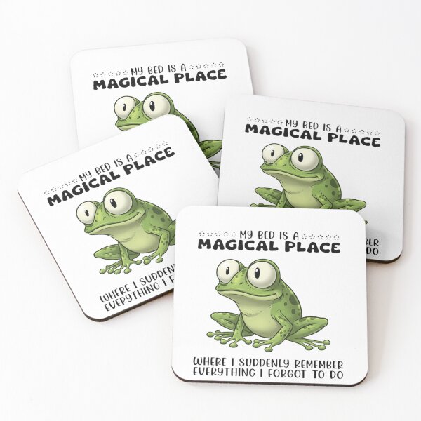 Item preview, Magical Bed Funny Frog Quote - Suddenly Remember Everything I Forgot to Do designed and sold by JossDesign15.