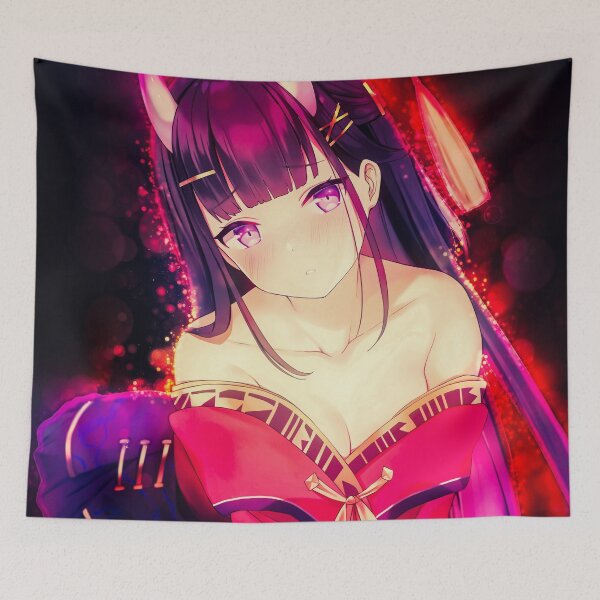 Item preview, Noshiro From Azur Lane Anime Girl In Red Kimono With Fiery Spirit designed and sold by thedarvills.