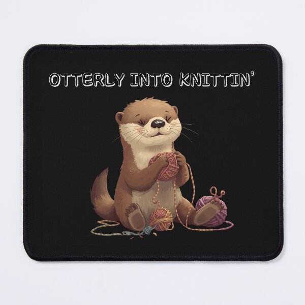 Item preview, Otterly Into Knittin’ Cute Otter Knitting Shirt | Funny Knitting Lover Tee | Cozy Crafting Gift designed and sold by Printsouf.