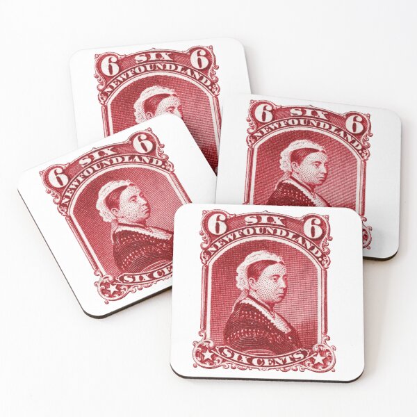 Item preview, This stamp is the Newfoundland 6-cent Queen Victoria issue, which was released in several variations between the late 1860s and mid-1890s. designed and sold by Schulz Lightprint Studio.