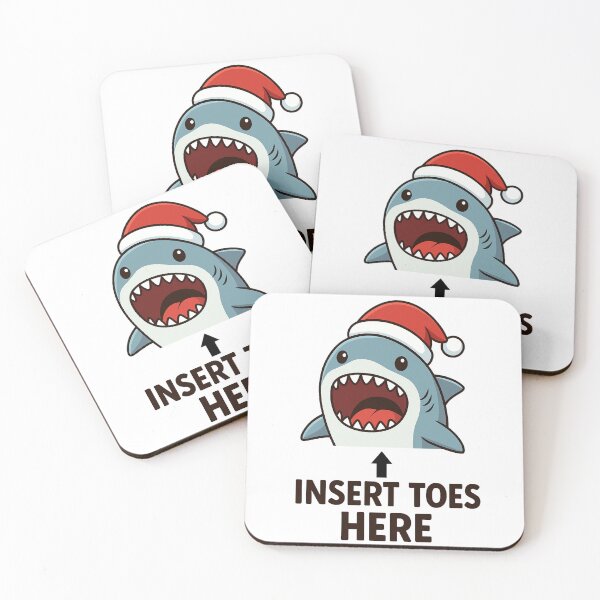 Item preview, Insert Toes Here - Funny Santa Shark designed and sold by DavdPrt.
