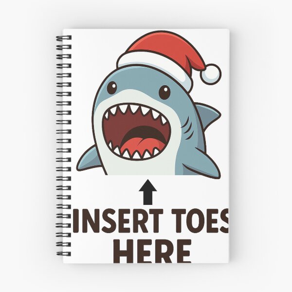 Item preview, Insert Toes Here - Funny Santa Shark designed and sold by DavdPrt.
