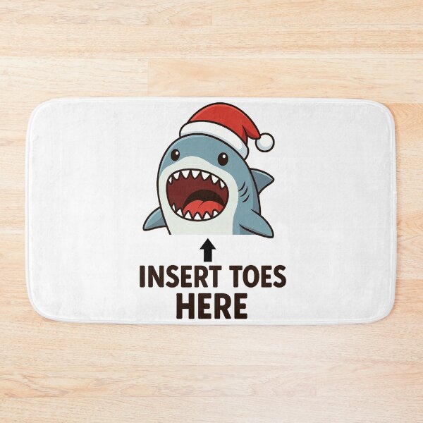 Item preview, Insert Toes Here - Funny Santa Shark designed and sold by DavdPrt.