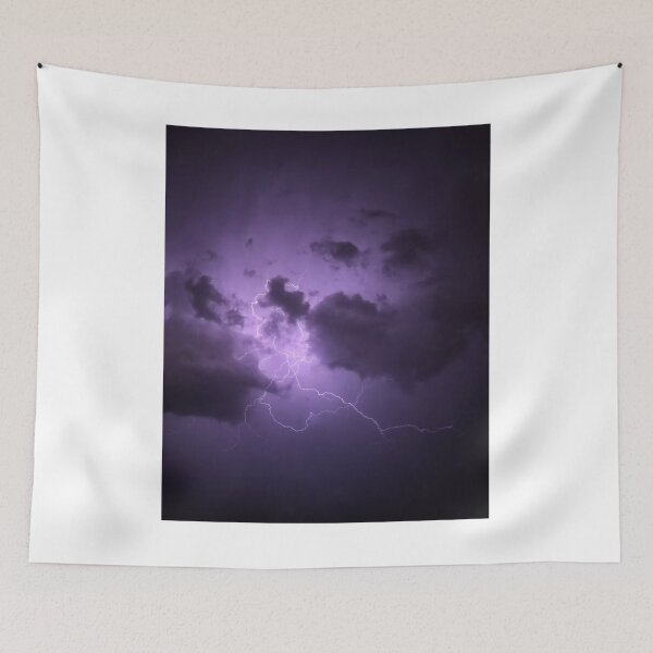 Item preview, Lightning Through Clouds Photographic Print designed and sold by Mother-Nature65.