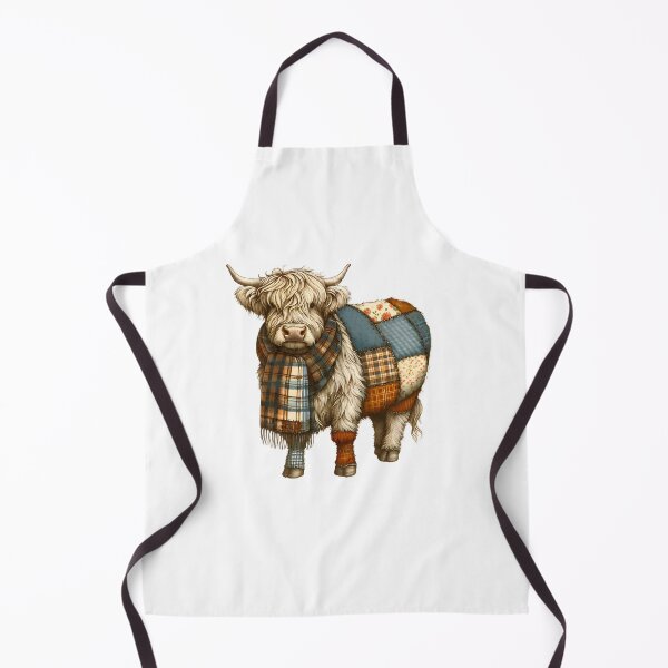 Item preview, Autumn Patchwork Highland Cow designed and sold by stephenflashart.