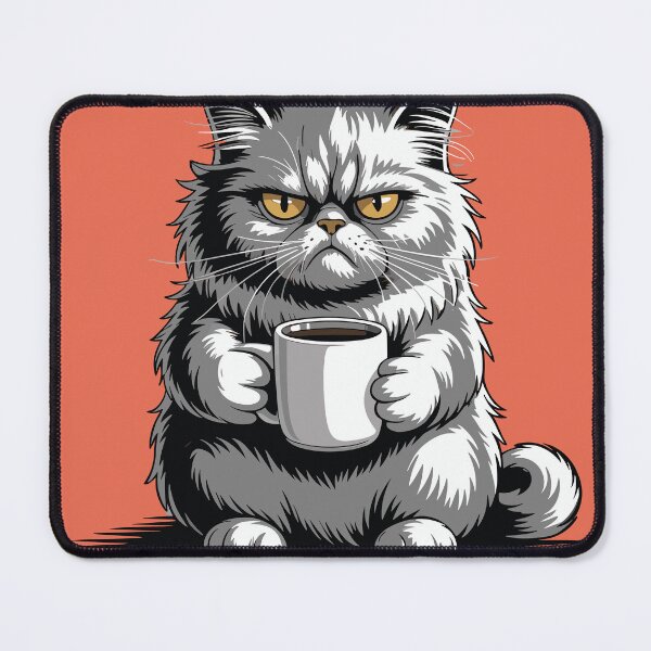 Item preview, First Of All Im A Delight Sarcastic Angry Cat Coffee Lover designed and sold by Trend Print Studio.
