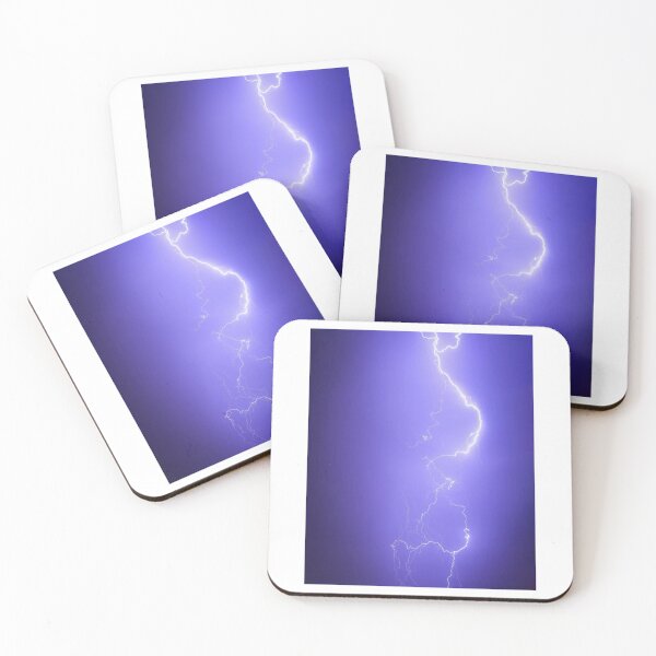 Item preview, White Lightning Blue Sky Photographic Print designed and sold by Mother-Nature65.