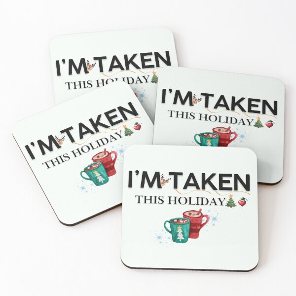 Item preview, I'm Taken This Holiday Funny Christmas Couples Shirt designed and sold by ATime7Day.