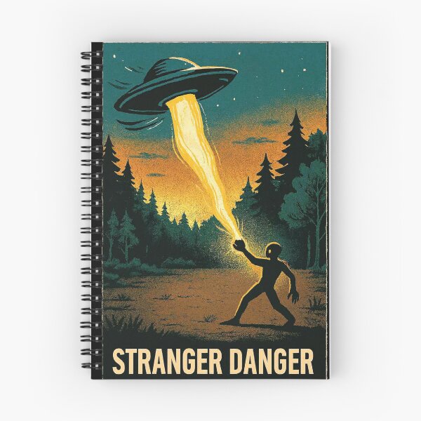 Item preview, Stranger Danger – Human vs UFO Power Reversal Sci-Fi Desig designed and sold by JonelCrafts.