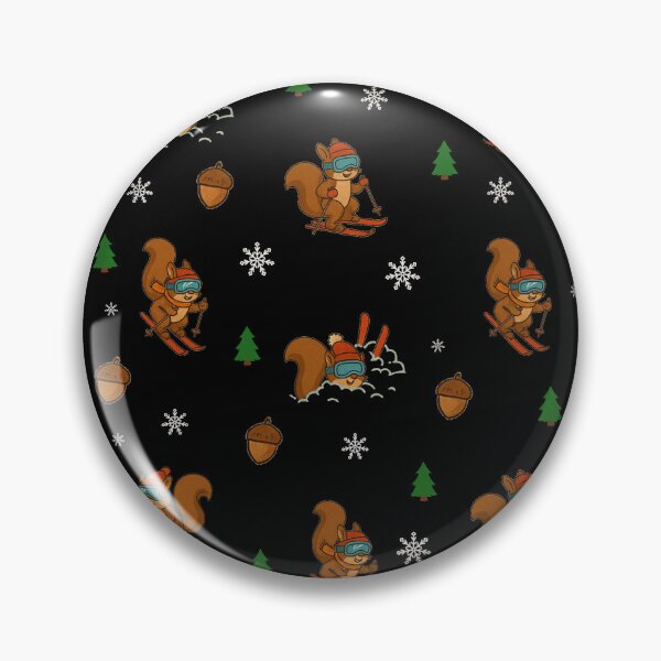 Item preview, Skiing Squirrel, Cute Pattern designed and sold by MagdaMoonArt.