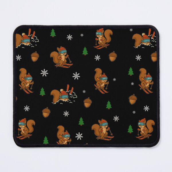 Item preview, Skiing Squirrel, Cute Pattern designed and sold by MagdaMoonArt.