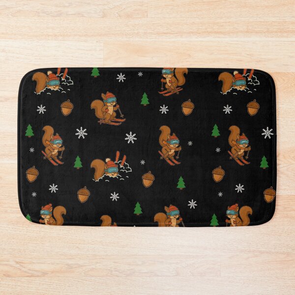 Item preview, Skiing Squirrel, Cute Pattern designed and sold by MagdaMoonArt.