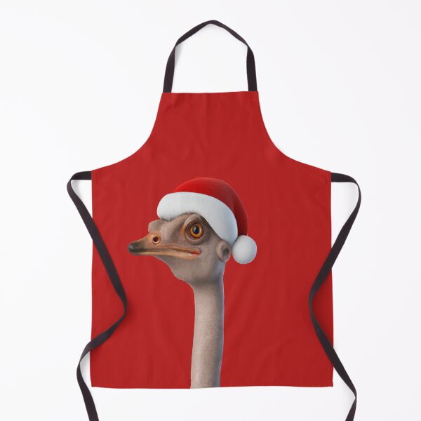 Item preview, Fun Ostrich Wearing Santa Hat Animal Humor designed and sold by taiche.