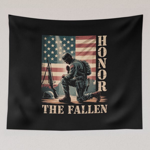 Item preview, Honor The Fallen Remember Never Forget Memorial Day Veteran Day designed and sold by MaryoKing.