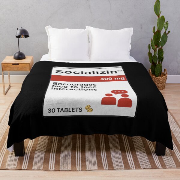 Item preview, Socializin™ — Encourages Face-to-Face Interaction | Funny Introvert Parody designed and sold by pharmafeels.