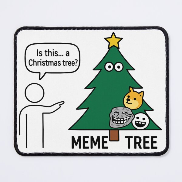 Item preview, „Meme Christmas Tree – Is This a Christmas Tree? Parody” designed and sold by EdCraftProjects.