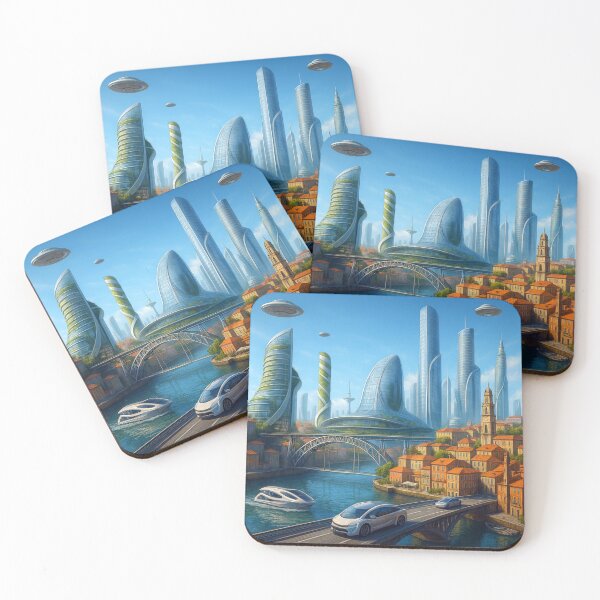 Item preview, Futuristic Porto – A vision of a city between past and future designed and sold by Eric Nagel.