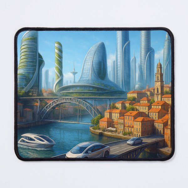 Item preview, Futuristic Porto – A vision of a city between past and future designed and sold by Eric Nagel.