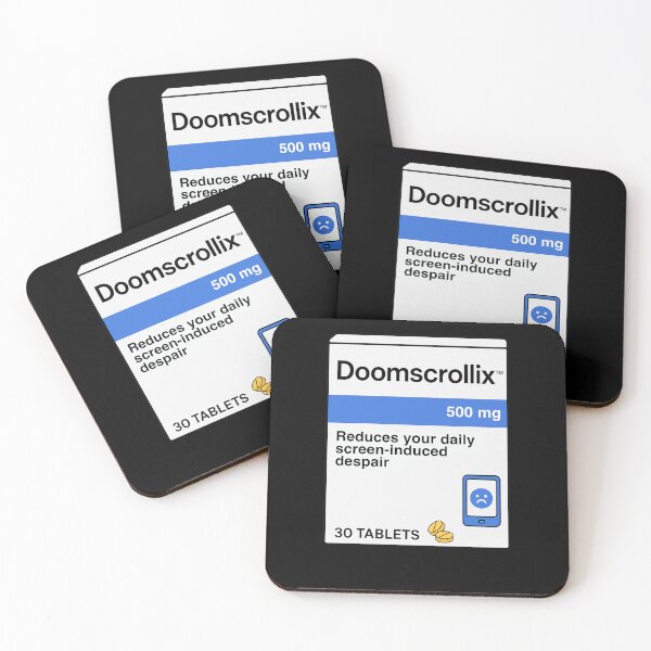 Item preview, Doomscrollix™ — Reduces Your Daily Screen-Induced Despair | Fake Medicine Parody designed and sold by pharmafeels.