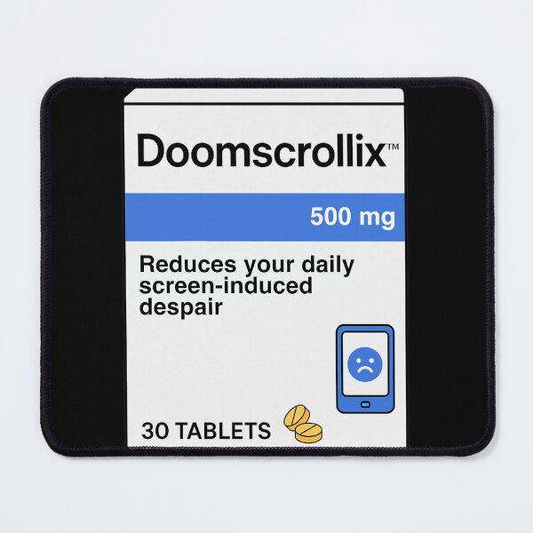 Item preview, Doomscrollix™ — Reduces Your Daily Screen-Induced Despair | Fake Medicine Parody designed and sold by pharmafeels.
