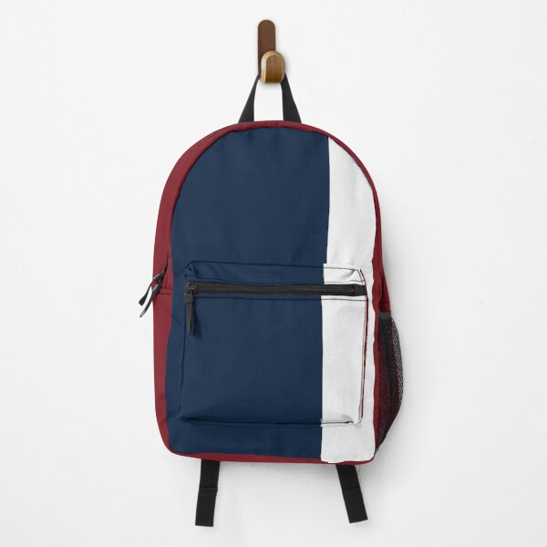 Item preview, Premium Navy Blue, White & Maroon Backpack – Stylish & Durable Travel Bag designed and sold by Genesis-groups.