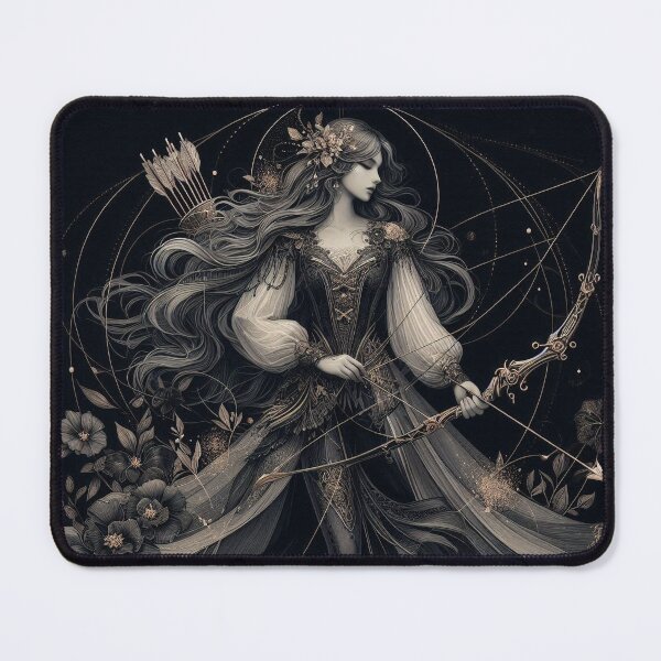 Item preview, Sagittarius – Dark Realistic Zodiac Illustration designed and sold by Roberta Calabrese.