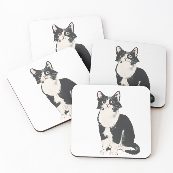Item preview, Tuxedo Cat,Black And White Cat designed and sold by xiao xuans.