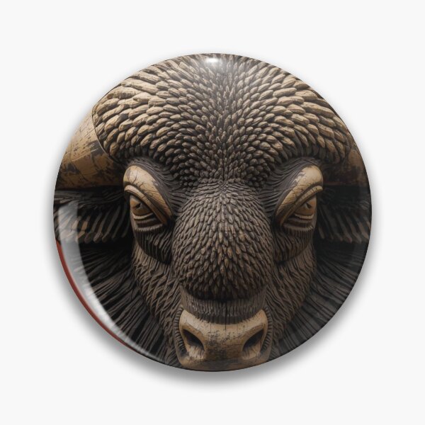 Item preview, Majestic Carved Buffalo – Earthy Strength Identity designed and sold by SavannaStrikes.