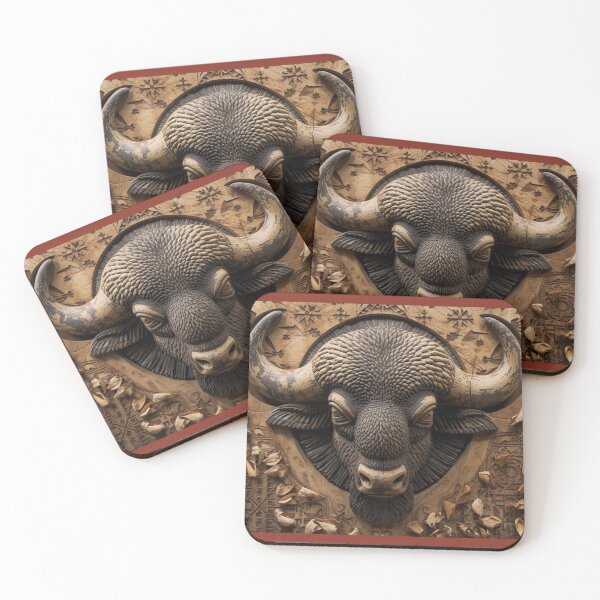 Item preview, Majestic Carved Buffalo – Earthy Strength Identity designed and sold by SavannaStrikes.